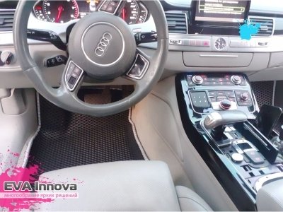 Коврики EVA 3D c бортами для Audi A8 (D4) 2010 - 2017