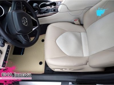 Коврики EVA 3D c бортами для Toyota Camry VIII XV70 2018 - 2024