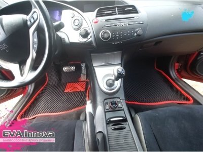 Коврики EVA 3D c бортами для Honda Civic VIII FN (хетчбек) 2005 - 2011