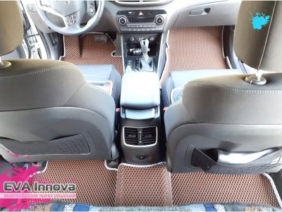 Коврики EVA 3D c бортами для Hyundai Tucson III 2015 - 2020