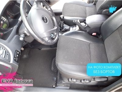 Коврики EVA 3D c бортами для Kia Sportage II 2004 - 2010
