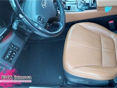 Коврики EVA 3D c бортами для Kia Quoris 2012 - 2019