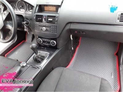 Коврики EVA 3D c бортами для Mercedes С-класс W204 2006 - 2011