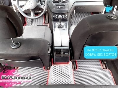 Коврики EVA 3D c бортами для Mercedes С-класс W204 2006 - 2011
