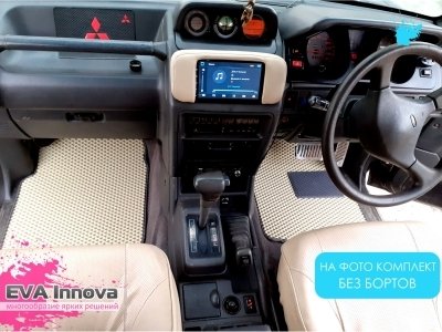 Коврики EVA 3D c бортами для Mitsubishi Pajero II (правый руль) 1990 - 2004