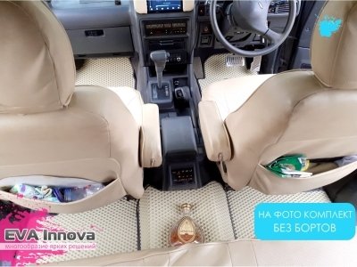 Коврики EVA 3D c бортами для Mitsubishi Pajero II (правый руль) 1990 - 2004
