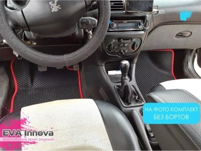 Коврики EVA 3D c бортами для Peugeot 206 1998 - 2012
