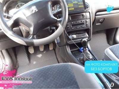 Коврики EVA 3D c бортами для Peugeot 406 1995 - 2004