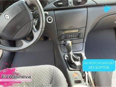 Коврики EVA 3D c бортами для Renault Laguna II 2001 - 2008 