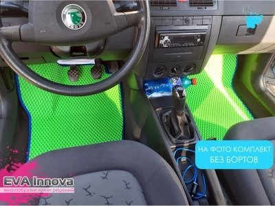 Коврики EVA 3D c бортами для Skoda Fabia I 1999 - 2007