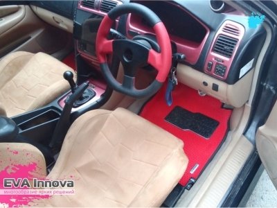 Коврики EVA 3D c бортами для Mitsubishi Galant VIII (правый руль) 1996 - 2006