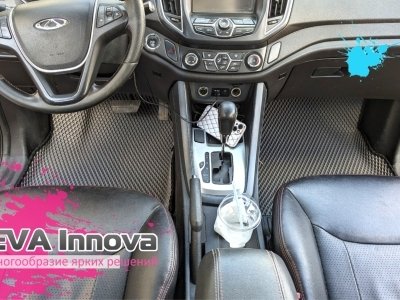Коврики EVA 3D c бортами для Chery Tiggo 5 2014 - 2020