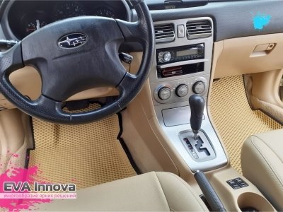 Коврики EVA 3D c бортами для Subaru Forester II SG 2002 - 2008