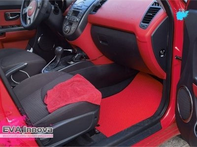 Коврики EVA 3D c бортами для Kia Soul I 2009 - 2014