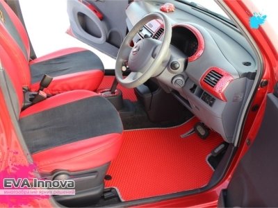Коврики EVA 3D c бортами для Nissan March (K12) 2002 - 2010