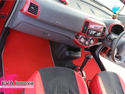 Коврики EVA 3D c бортами для Nissan March (K12) 2002 - 2010